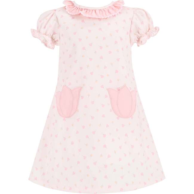 Tulip Girl Dress, Pink - Dresses - 1