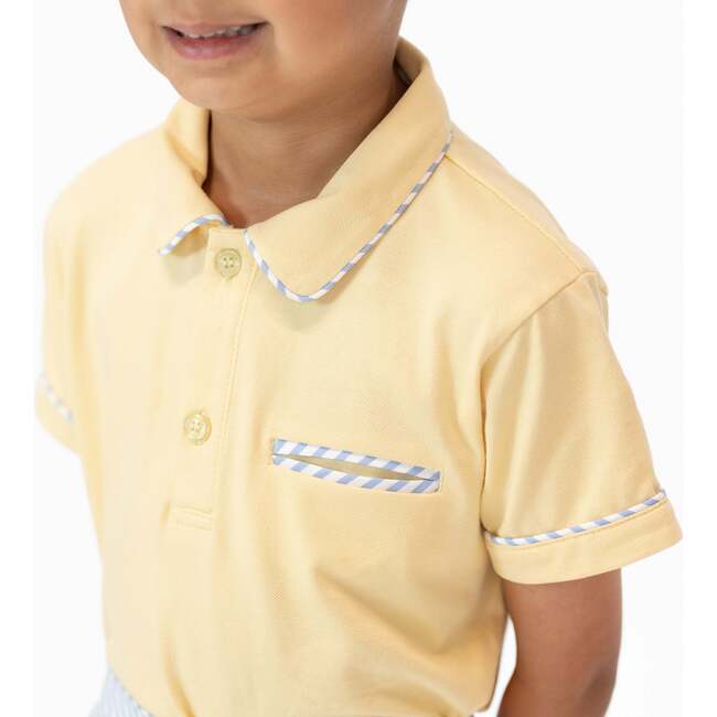 Sunflower Boy Polo Set, Yellow - Mixed Apparel Set - 4
