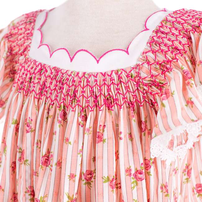 Rosa Girl Dress, Pink - Dresses - 5