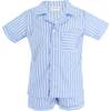 Myles Boy Pajama Set, Blue - Pajamas - 1 - thumbnail
