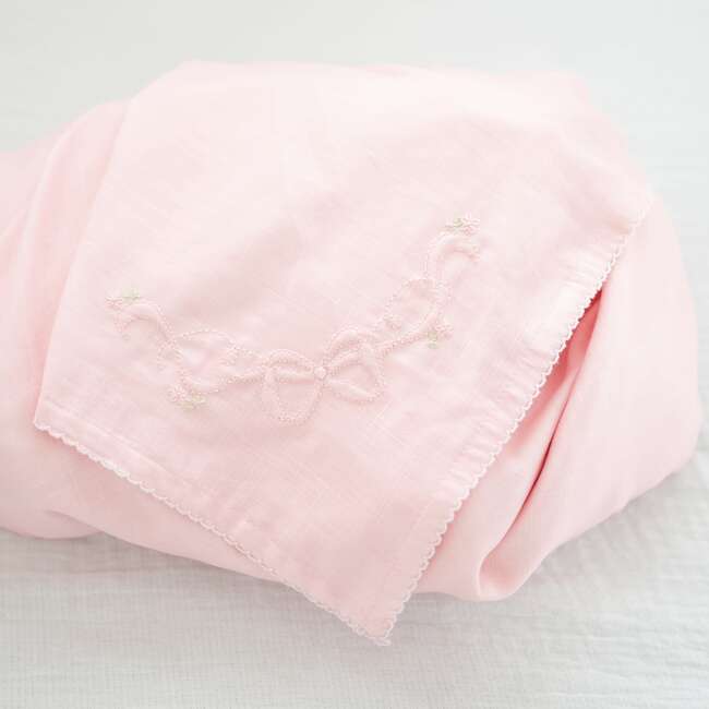 Receiving Blanket, Pink - Blankets - 3