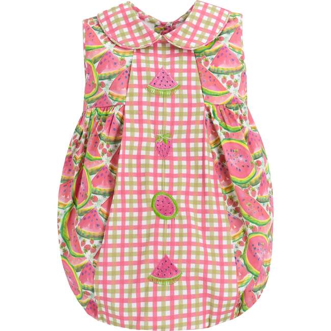 Melina Girl Bubble, Pink - Rompers - 1