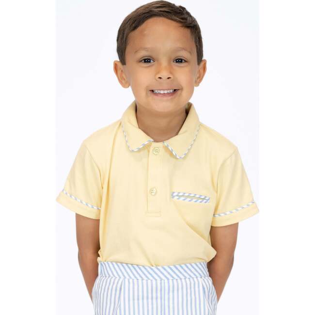 Sunflower Boy Polo Set, Yellow - Mixed Apparel Set - 6