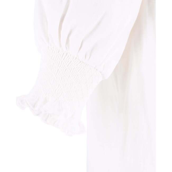 Women's Lounge Dress, Ivory - Dresses - 4