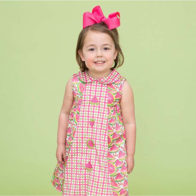 Melina Girl Dress, Pink - Dresses - 2