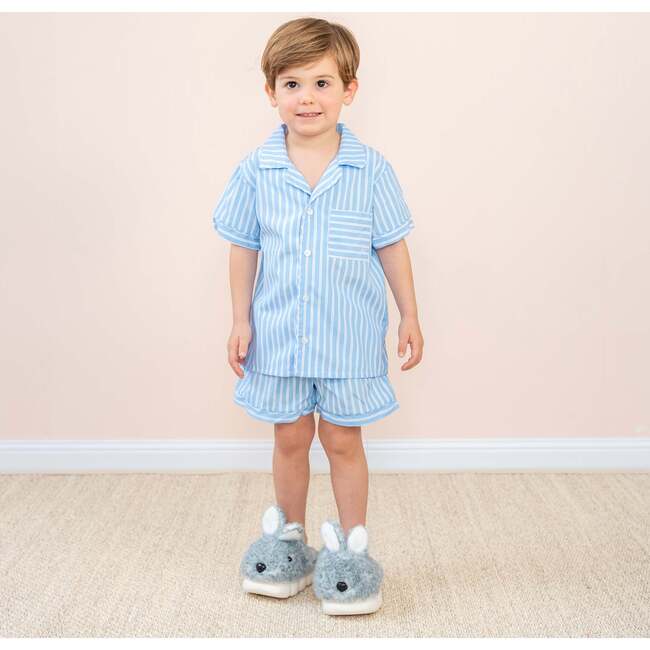Myles Boy Pajama Set, Blue - Pajamas - 2