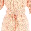 Women's Bonjour Dress, Peach Floral - Dresses - 7 - thumbnail