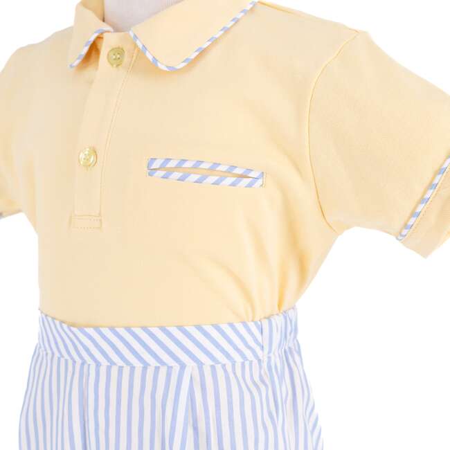 Sunflower Boy Polo Set, Yellow - Mixed Apparel Set - 7