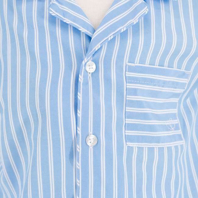 Myles Boy Pajama Set, Blue - Pajamas - 3