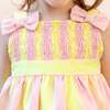 Mia Girl Dress, Yellow - Dresses - 4 - thumbnail