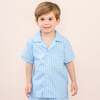 Myles Boy Pajama Set, Blue - Pajamas - 5 - thumbnail