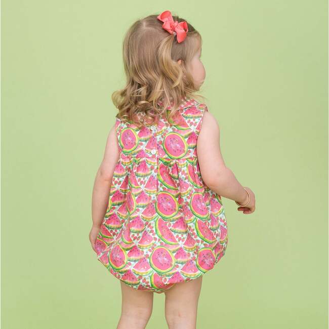 Melina Girl Bubble, Pink - Rompers - 5