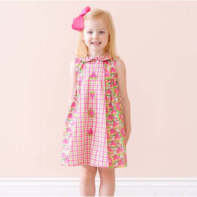 Melina Girl Dress, Pink - Dresses - 5