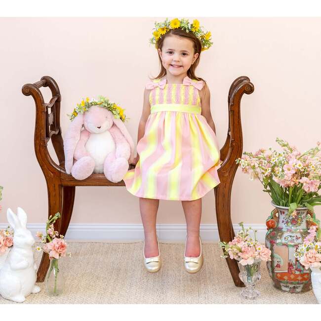 Mia Girl Dress, Yellow - Dresses - 6