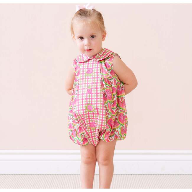 Melina Girl Bubble, Pink - Rompers - 7