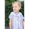 Positano Baby Boy Bubble, Lavender Stripe - Onesies - 2 - thumbnail