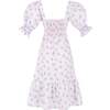 Positano Women's Puff Sleeve Daphne Dress, Lavender - Dresses - 6 - thumbnail