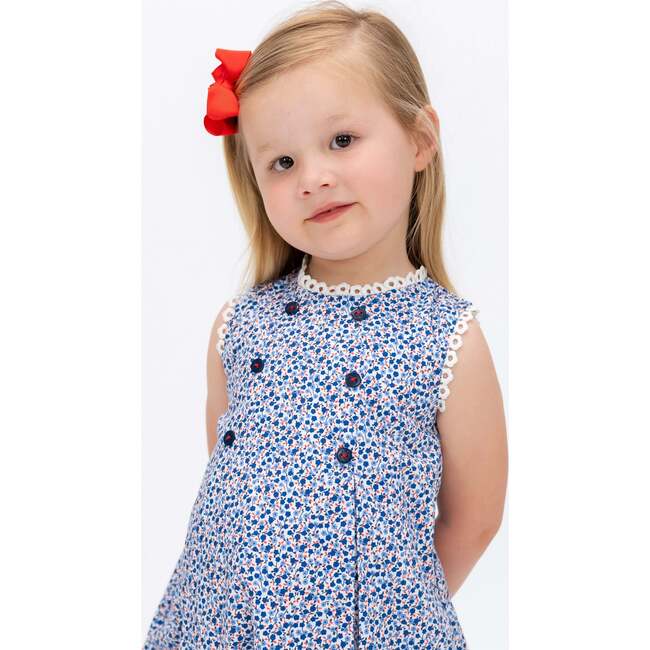 Abigail Girl Bubble, Blue - Onesies - 6