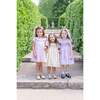 Positano Girls Flutter Sleeve Dress, Lavender Floral - Dresses - 5