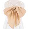 Il Pellicano Girls Statement Bow Dress, White - Dresses - 3