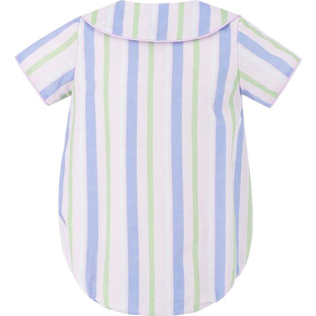 Positano Baby Boy Bubble, Lavender Stripe - Onesies - 6