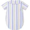 Positano Baby Boy Bubble, Lavender Stripe - Onesies - 6 - thumbnail