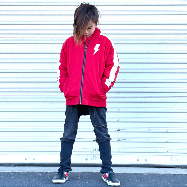 Bomber Jacket, Red - Jackets - 3