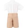 Il Pellicano Button Front Boy Set, White - Mixed Apparel Set - 6 - thumbnail
