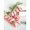 HOLIDAY WOOL BONES, Candy Cane - Pet Toys - 2