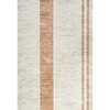 Raita Modern Distressed Stripe Machine-Washable Area Rug, Ivory/Peach - Rugs - 1 - thumbnail