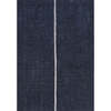 Linja Solid Centre Stripe Machine-Washable Area Rug, Navy/Gray - Rugs - 1 - thumbnail