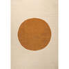 Cirkel Minimalist Geometric Dot Machine-Washable Area Rug, Cream/Terracotta - Rugs - 1 - thumbnail