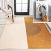 Demie Minimalist Graphic Circle Machine-Washable Area Rug, Brown/Cream/Terracotta - Rugs - 2
