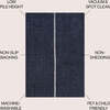 Linja Solid Centre Stripe Machine-Washable Area Rug, Navy/Gray - Rugs - 5 - thumbnail
