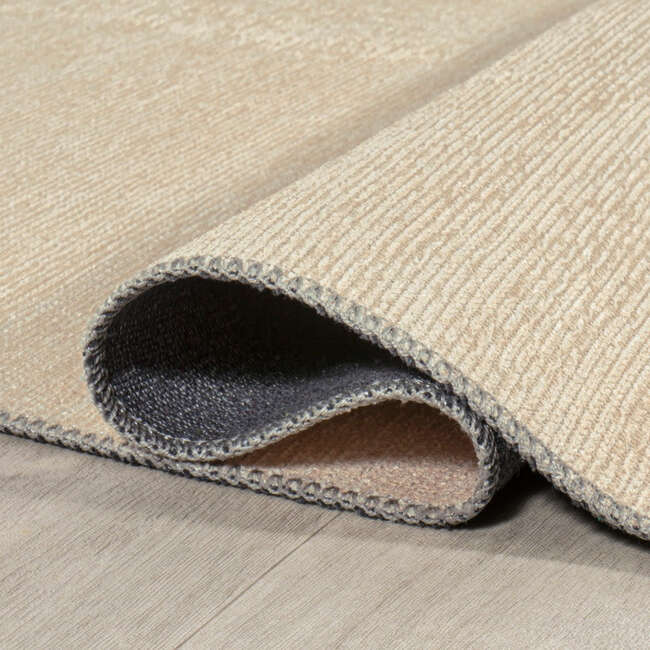 Demie Minimalist Graphic Circle Machine-Washable Area Rug, Brown/Cream/Terracotta - Rugs - 6