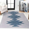 Chayton Minimalist Geometric Machine-Washable Area Rug, Grey/Blue - Rugs - 2