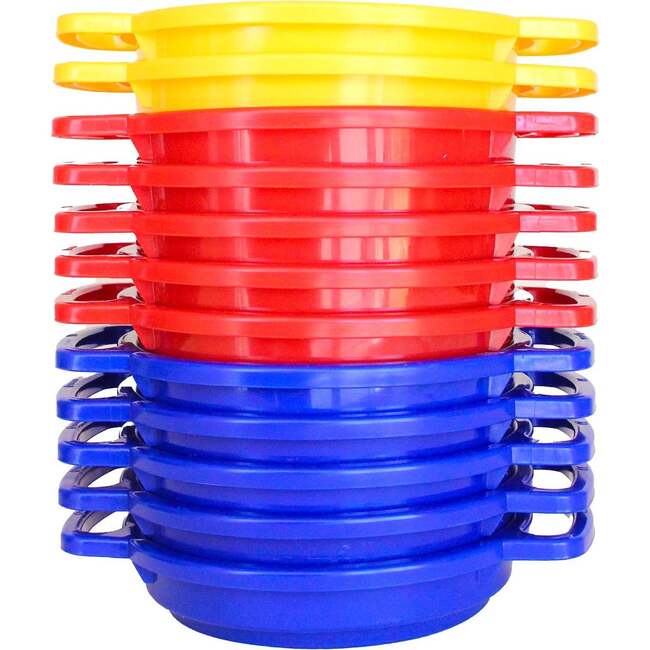 Large Sand Sieve 12 Pack (5 red, 5 blue, 2 yellow) - Water Toys - 3