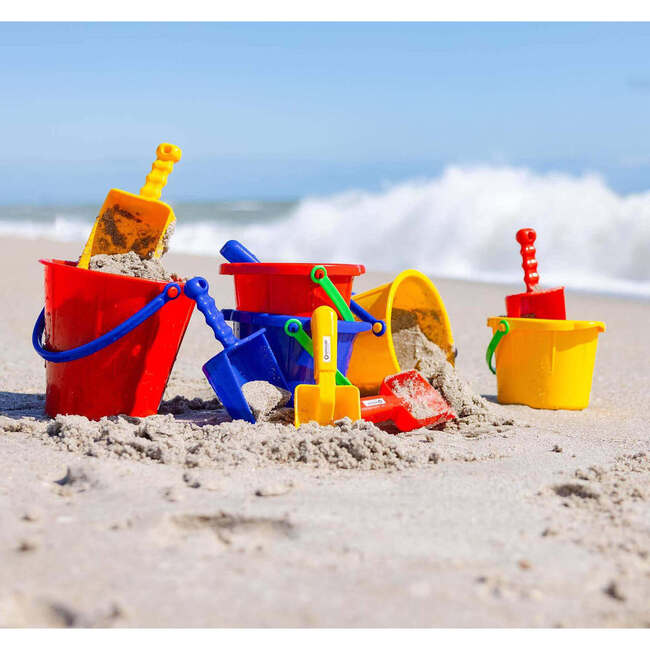Large Sand Scoop 3 Pack (1 red, 1 yellow, 1 blue) - Water Toys - 7