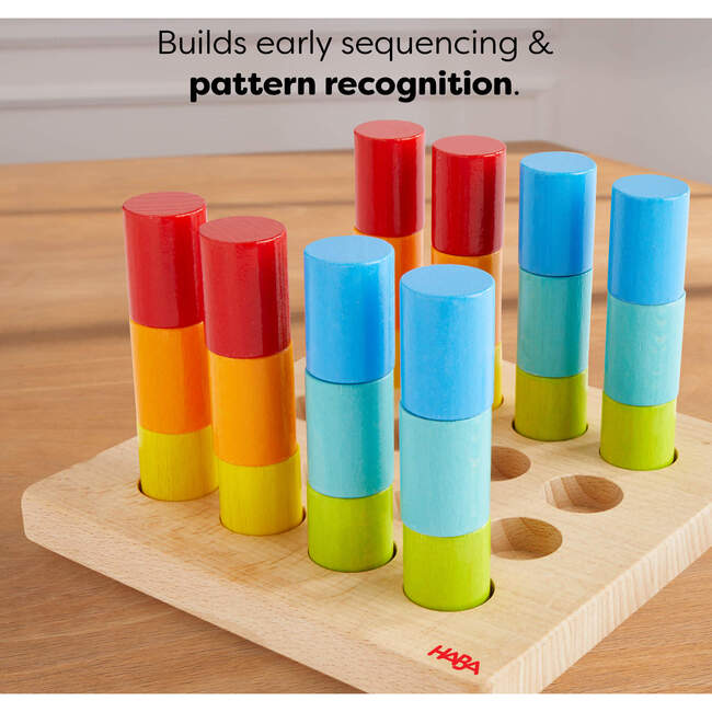 Rainbow Risers Wooden Stacking Game - Developmental Toys - 3