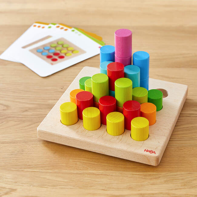 Rainbow Risers Wooden Stacking Game - Developmental Toys - 6