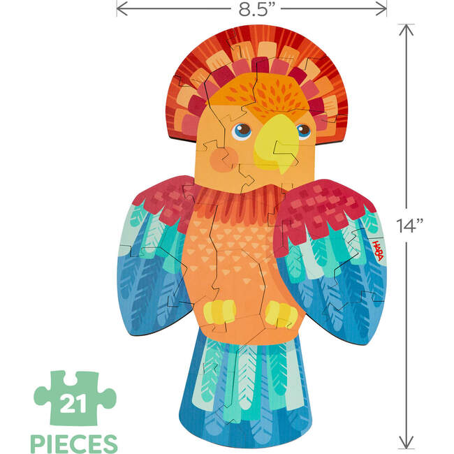 Parrot 2-in-1 Wooden Puzzle - Wooden Puzzles - 7