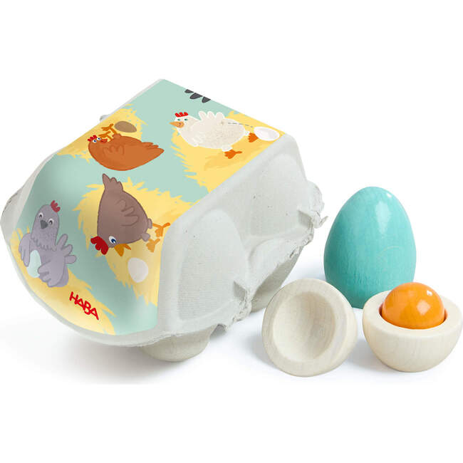 Creative Play – Wooden Eggs Play Food Set