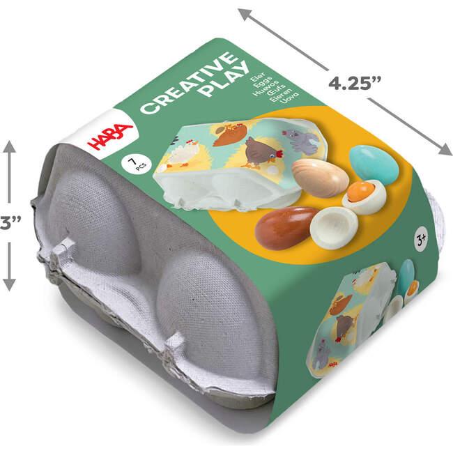 Creative Play – Wooden Eggs Play Food Set - Play Food - 7