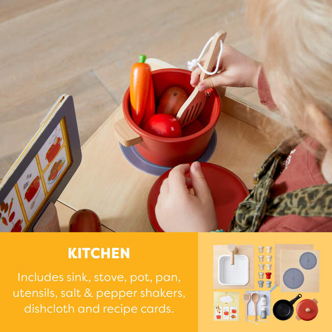 Creative Play 3 in 1 – Play Kitchen, Store & Workshop - Play Kitchens - 5