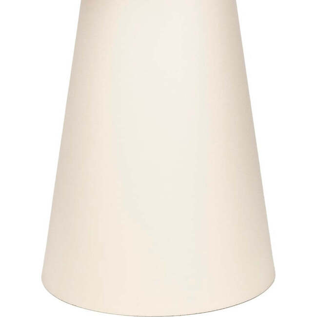 Skye 18" Modern Rustic Square Wood/Metal Accent Table, Walnut Wood/Warm Ivory - Accent Tables - 5