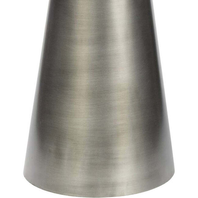 Skye 18" Modern Rustic Square Wood/Metal Accent Table, Honey Wood/Oxidized Nickel - Accent Tables - 5