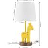 Sahara 17.5" Mid-Century Vintage Iron/Resin Giraffe LED Kids' Table Lamp with Phone Stand and USB Charging Port, Yellow - Lighting - 3