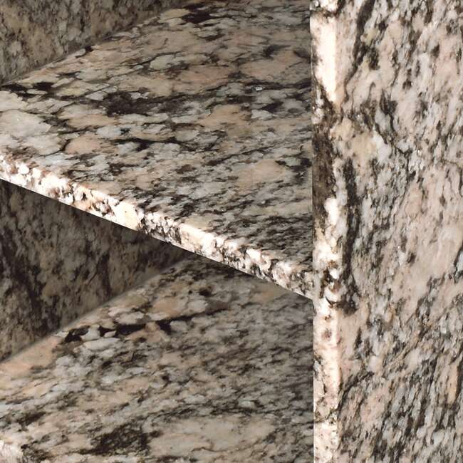 Sloane 20" Modern Natural Marble Handmade Rectangular 2-Shelf End Table, Beige/Dark Taupe - Accent Tables - 5