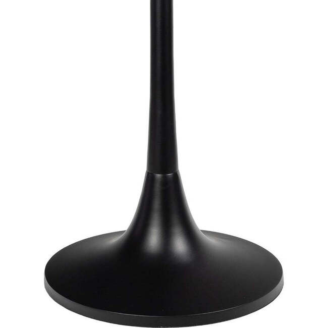 Nysha 25" Modern Bohemian Metal/Resin Inlay Top Pedestal Drink Table and Decorative End Table, Gray/White - Accent Tables - 4