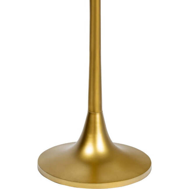 Nysha 25" Modern Bohemian Metal/Resin Inlay Top Pedestal Drink Table and Decorative End Table, Beige/White - Accent Tables - 6